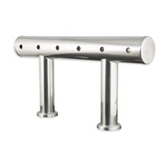 6 Tap TT Bar Brushed Stainless Font Kit (without Taps) - Distillery King Australia