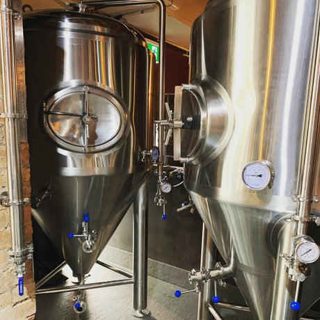 600 litre jacketed conical fermenter