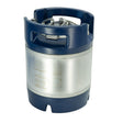 6.5L ball lock corny keg with passivated stainless finish