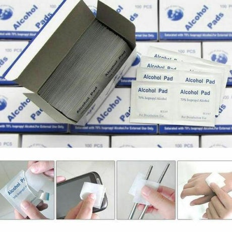 70% isopropyl alcohol pad box of 100