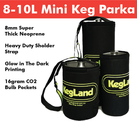 Glow in the dark mini keg parka 8L-10L