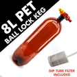 8 litre Oxebar PET keg with ball lock disconnect tapping head kit
