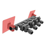 8mm (5/16) duotight x 4 Way Manifold with Check Valves & Isolation Valves - Distillery King Australia