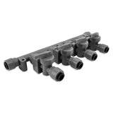 8mm (5/16) duotight x 4 Way Manifold with Check Valves & Isolation Valves - Distillery King Australia