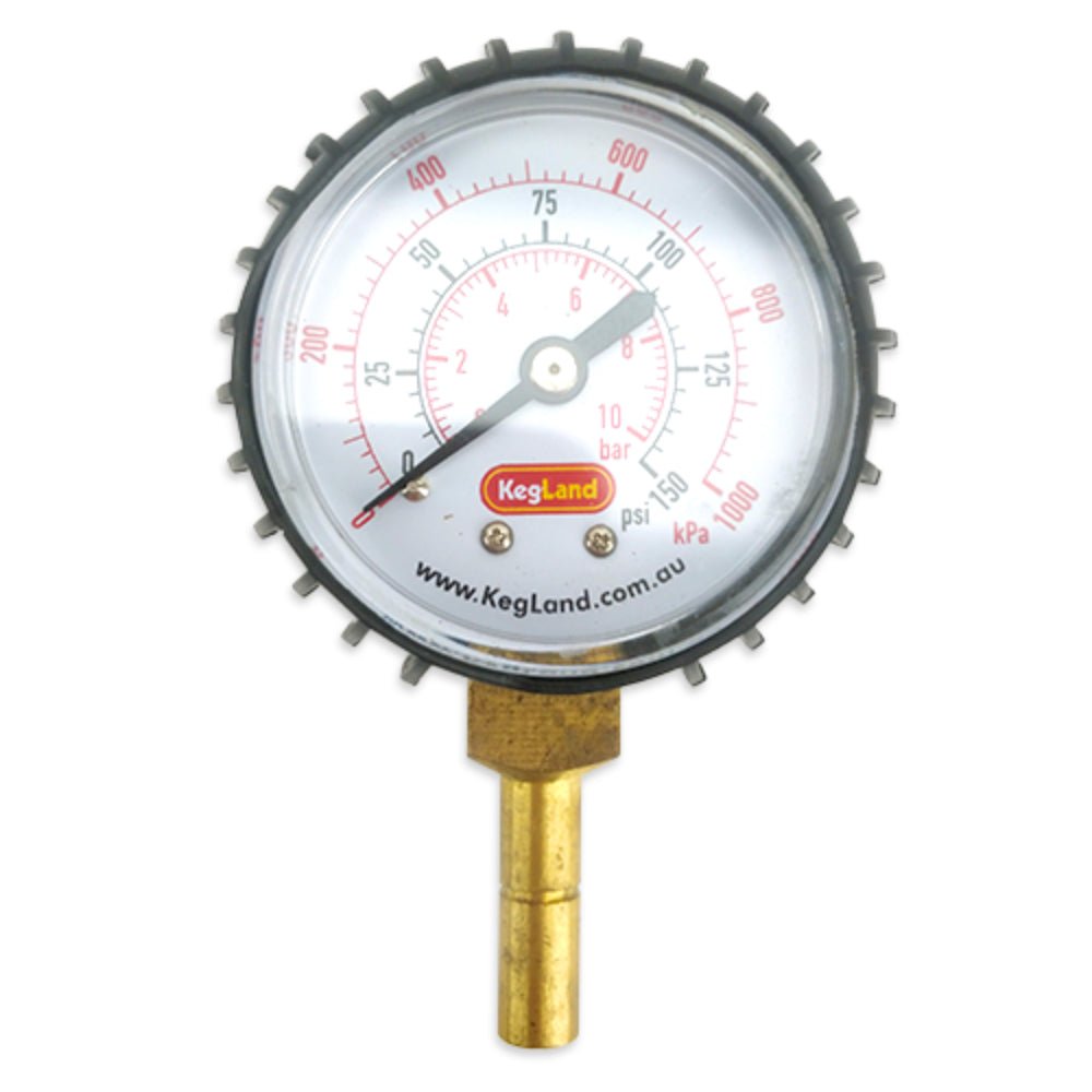 8mm push-in pressure gauge reading 0 to 150psi