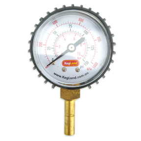 8mm push-in pressure gauge reading 0 to 150psi