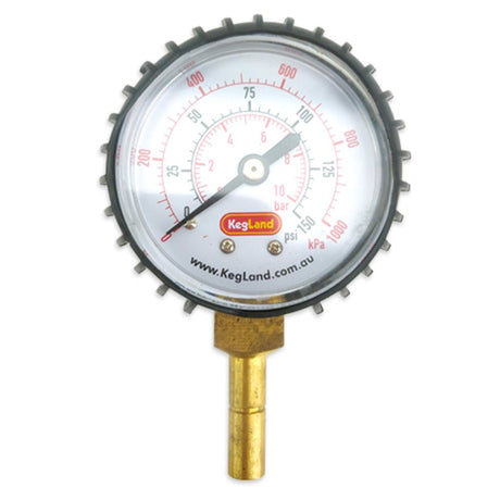 8mm push-in pressure gauge reading 0 to 150psi