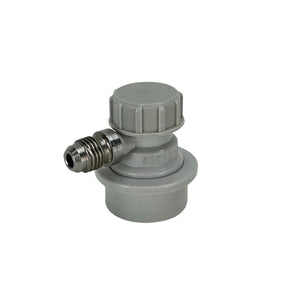 90 degree low profile gas disconnect with MFL thread