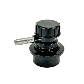 90 degree low profile liquid disconnect with a 6mm combi barb