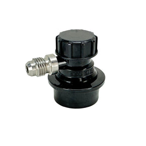 90 degree low profile liquid disconnect with MFL fitting