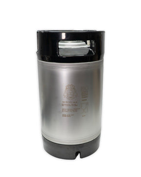 9.5 litre ball lock corny keg with passivated finish