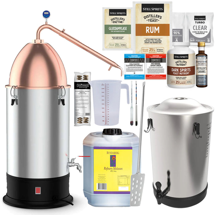 RUM DISTILLERY KIT Still Spirits Alembic Pot Condenser & Boiler