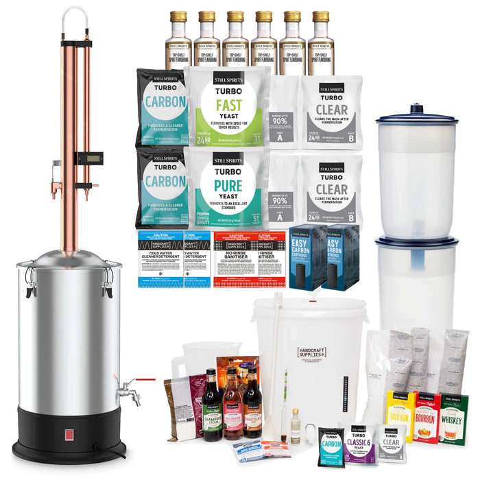 SUPER STARTER KIT with Next Generation Still Spirits Turbo 500 (T500) Copper Distillery Kit *MOST POPULAR*