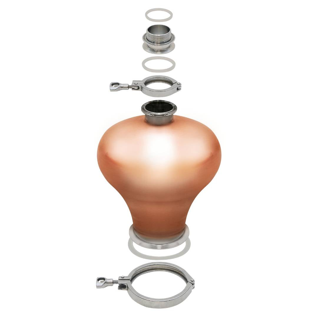 Grainfather distilling lid with T500 alembic condenser attachment kit