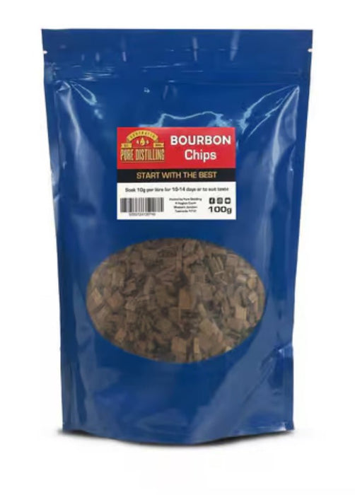 Pure Distilling Bourbon Barrel Chips 100g