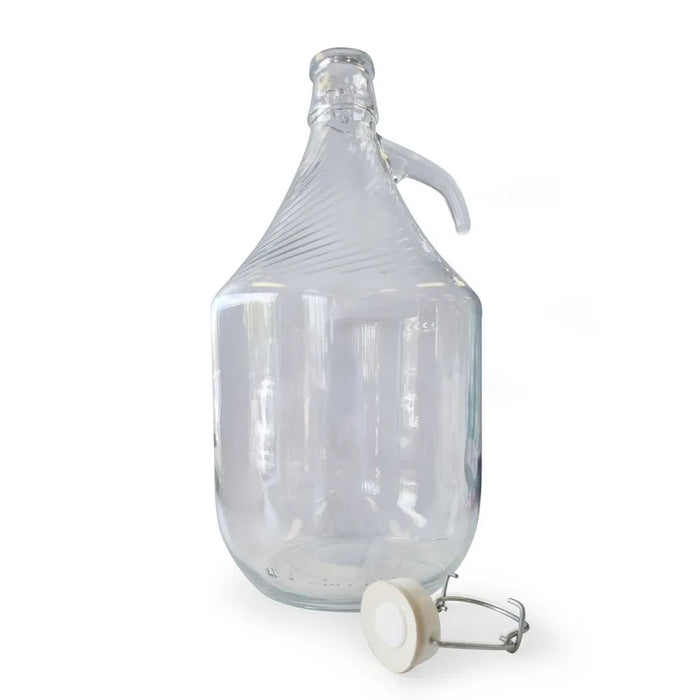 Glass Demijohn 5L with Swing Lid