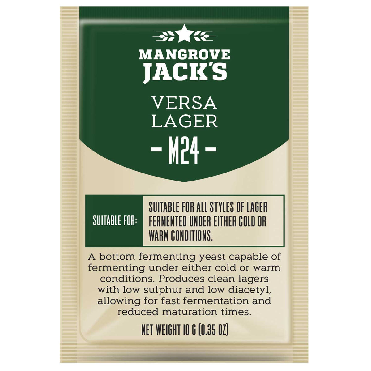 Mangrove Jack's Craft Series Versa Lager Yeast M24 10g sachet