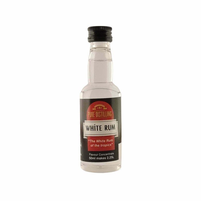 Pure Distilling Rum White Rum Essence 50mL - Flavours 2.25L of Neutral Alcohol