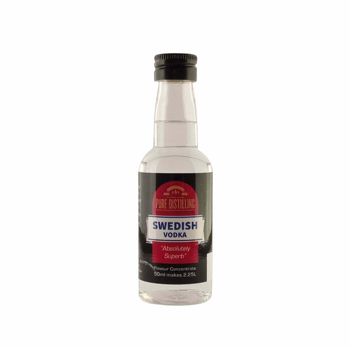 Pure Distilling Vodka Swedish Essence 50mL - Flavours 2.25L of Neutral Alcohol