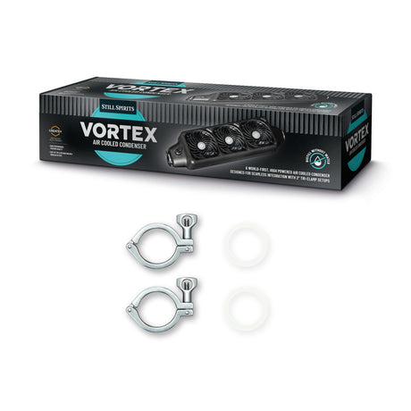 Still Spirits VORTEX Air Cooled Condenser with tri-clamps and gaskets