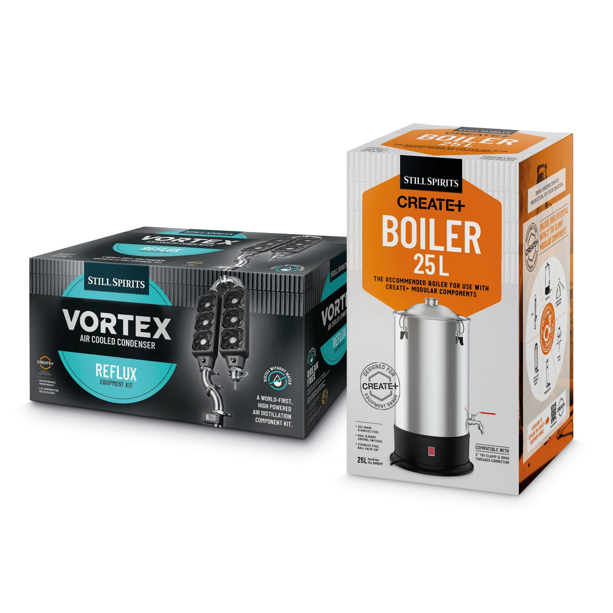 VORTEX Air Cooled Reflux Still with Create+ 25L Boiler