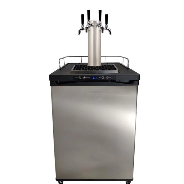 Series X Kegerator 4 Tap Quadruple Tap Four Tap PREMIUM BUNDLE 4x Taps with 4 New Kegs, Gas & Disconnects