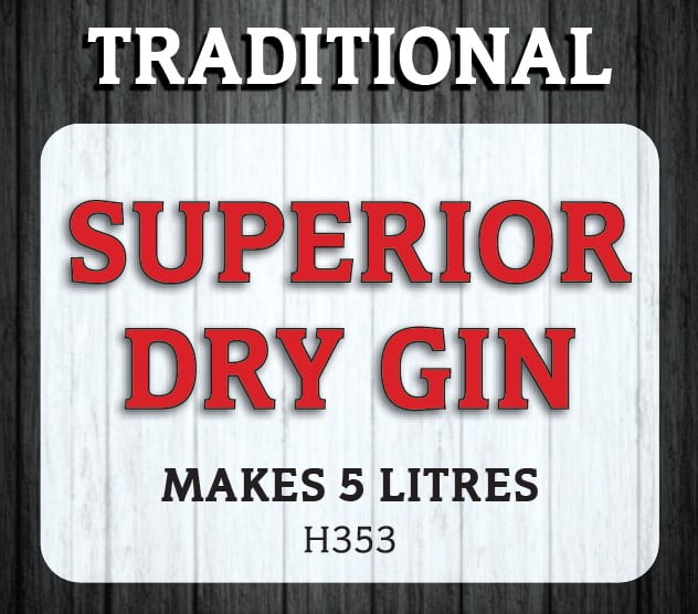 Spirits Unlimited Traditional Gin Superior Dry Essence 50mL (Flavours 5L of Neutral Spirit)