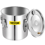 VEVOR Moonshine Still 50L Distiller Stainless Steel Water Alcohol Essential Oils Copper Tube with Circulating Pump Home Brewing Kit Build-in Thermometer