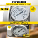 Vevor Moonshine Still 19L Distiller Stainless Steel Water Essential Oils Distiller Copper Tube With Circulating Pump Home Brewing Kit Build-in Thermometer