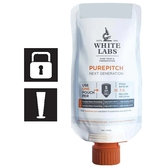 White Labs Liquid Yeast WLP845 Fast Lager Yeast - PurePitch Next Generation (Special Order - up to 5 weeks for dispatch)