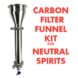 Activated carbon filter funnel kit