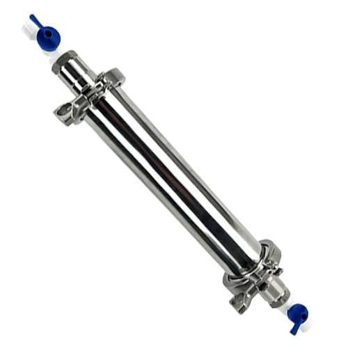 Activated carbon filter in-line gravity kit