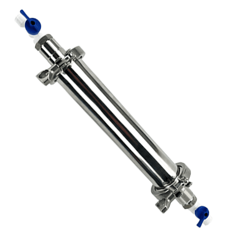 Activated carbon filter in-line gravity kit