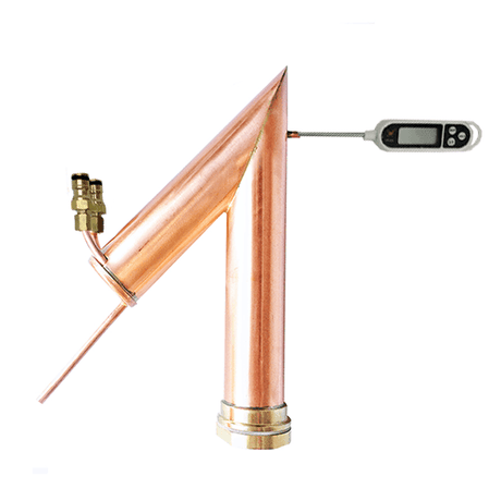 Alcoengine copper pot still with vee-shaped body