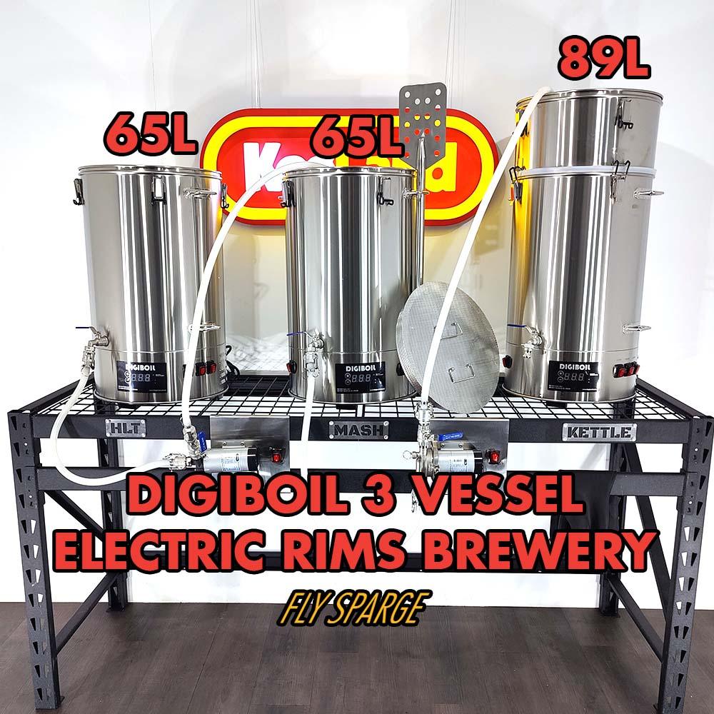 Allstar 3 Vessel DigiBoil Brewery RIMS