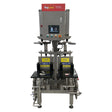Automatic keg washing and filling machine for commercial breweries