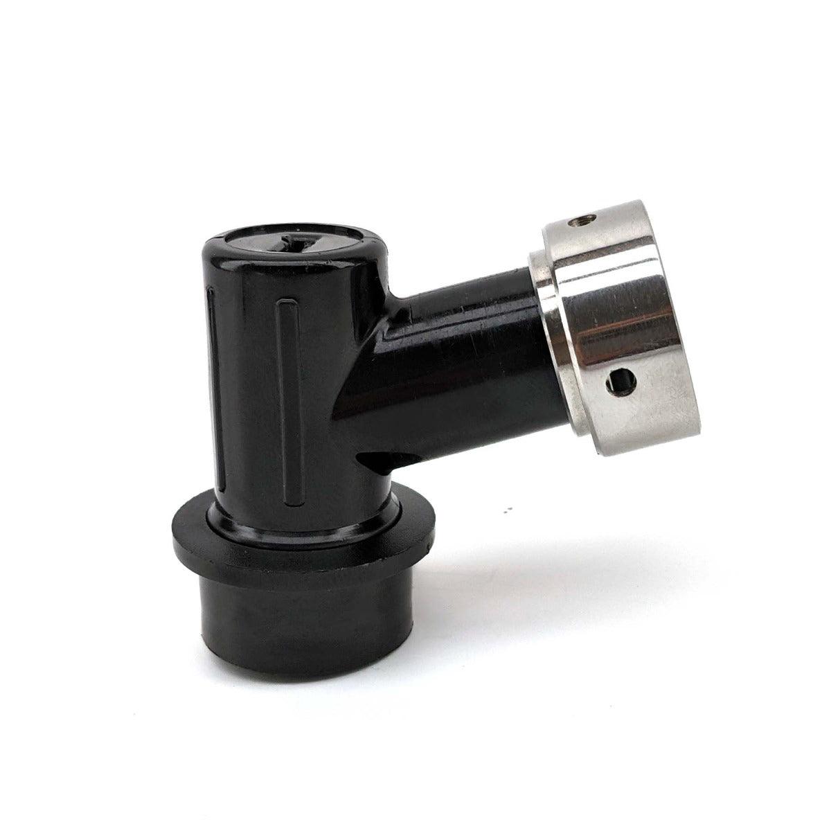 Ball Lock Disconnect Black Liquid with Integrated Tap Shank and Collar