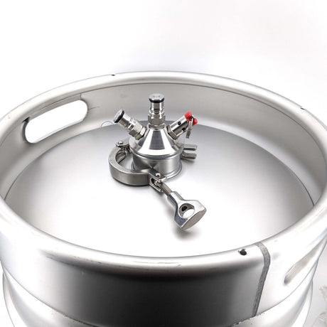Ball lock tapping head to 2 inch tri-clover adaptor