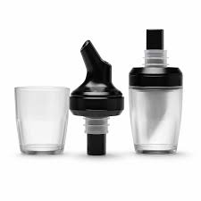 Bar Combo Pourer & Nip Measure 30mL Black
