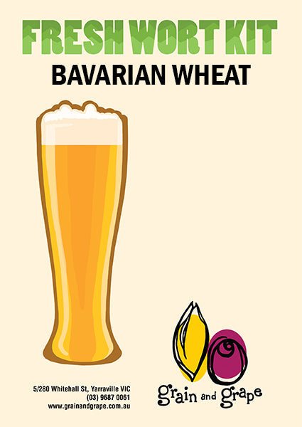 Bavarian wheat fresh wort kit for home brewing