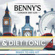 Benny's London Dry Gin and Diet Tonic ready-to-keg kit