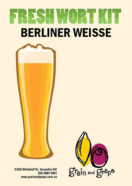 Berliner Weisse fresh wort kit for home brewing