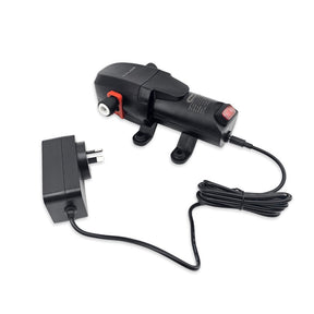 BevPump diaphragm pump with 12V power supply, 10psi auto cutoff