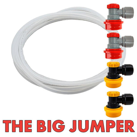 Big Jumper closed transfer line kit with tubing and fittings