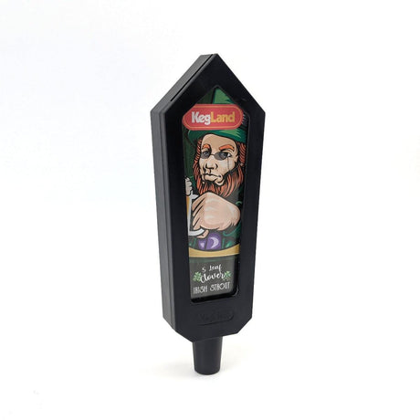 Bishop tap handle with clear lens insert for custom paper, blackboard or whiteboard labels