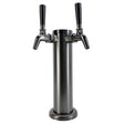Black double tap font kit with push fitting