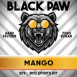 Black Paw Mango Hard Seltzer Zero Sugar DIY BYO keg kit