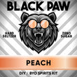 Black Paw Peach Hard Seltzer Zero Sugar DIY BYO keg kit