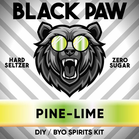 Black Paw Pine Lime Hard Seltzer Zero Sugar DIY BYO keg kit