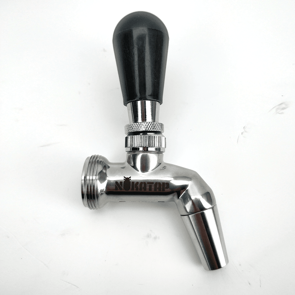 Black plastic short ball draft tap handle
